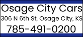 Osage City Cars Sponsorship Banner